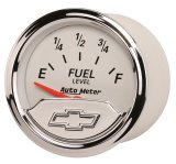 AutoMeter Gauge Fuel Level 2-1/16in. 240 Ohm(e) to 33 Ohm(f) Elec Chevrolet Heritage Bowtie thumbnail 2