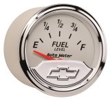 AutoMeter Gauge Fuel Level 2-1/16in. 240 Ohm(e) to 33 Ohm(f) Elec Chevrolet Heritage Bowtie thumbnail 3