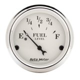 AutoMeter Gauge Fuel Level 2-1/16in. 240 Ohm(e) to 33 Ohm(f) Elec Old Tyme White thumbnail 2