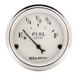 AutoMeter Gauge Fuel Level 2-1/16in. 240 Ohm(e) to 33 Ohm(f) Elec Old Tyme White thumbnail 3