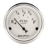 AutoMeter Gauge Fuel Level 2-1/16in. 240 Ohm(e) to 33 Ohm(f) Elec Old Tyme White thumbnail 4
