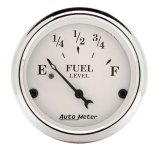 AutoMeter Gauge Fuel Level 2-1/16in. 240 Ohm(e) to 33 Ohm(f) Elec Old Tyme White thumbnail 8