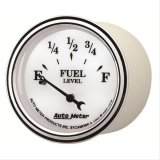 AutoMeter Gauge Fuel Level 2-1/16in. 240 Ohm(e) to 33 Ohm(f) Elec Old Tyme White II thumbnail 3