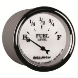 AutoMeter Gauge Fuel Level 2-1/16in. 240 Ohm(e) to 33 Ohm(f) Elec Old Tyme White II thumbnail 4