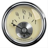 AutoMeter Gauge Fuel Level 2-1/16in. 240 Ohm(e) to 33 Ohm(f) Elec Prestige Antique. Ivory thumbnail 1