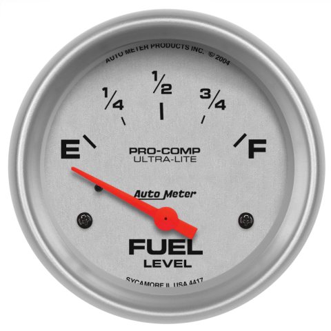 AutoMeter Gauge Fuel Level 2-5/8in. 0 Ohm(e) to 30 Ohm(f) Elec Ultra-Lite thumbnail 3