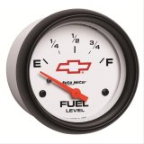 AutoMeter Gauge Fuel Level 2-5/8in. 0 Ohm(e) to 90 Ohm(f) Elec Chevy Red Bowtie White thumbnail 2