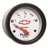 AutoMeter Gauge Fuel Level 2-5/8in. 0 Ohm(e) to 90 Ohm(f) Elec Chevy Red Bowtie White thumbnail 8