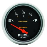 AutoMeter Gauge Fuel Level 2-5/8in. 0 Ohm(e) to 90 Ohm(f) Elec Pro-Comp thumbnail 2