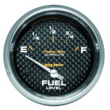 AutoMeter Gauge Fuel Level 2-5/8in. 240 Ohm(e) to 33 Ohm(f) Elec Carbon Fiber thumbnail 2