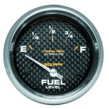 AutoMeter Gauge Fuel Level 2-5/8in. 240 Ohm(e) to 33 Ohm(f) Elec Carbon Fiber thumbnail 3