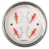 AutoMeter Gauge Quad 3-3/8in. 0 Ohm(e) to 90 Ohm(f)Elec Arctic White thumbnail 2