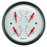 AutoMeter Gauge Quad 3-3/8in. 0 Ohm(e) to 90 Ohm(f)Elec Arctic White thumbnail 4