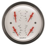 AutoMeter Gauge Quad 3-3/8in. 0 Ohm(e) to 90 Ohm(f)Elec Arctic White thumbnail 5