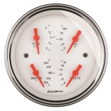 AutoMeter Gauge Quad 3-3/8in. 0 Ohm(e) to 90 Ohm(f)Elec Arctic White thumbnail 6