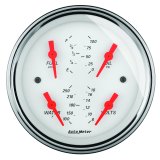 AutoMeter Gauge Quad 3-3/8in. 0 Ohm(e) to 90 Ohm(f)Elec Arctic White thumbnail 8