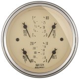 AutoMeter Gauge Quad 3-3/8in. 240 Ohm(e) to 33 Ohm(f) Elec Antique Beige thumbnail 4