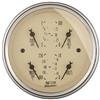 AutoMeter Gauge Quad 3-3/8in. 240 Ohm(e) to 33 Ohm(f) Elec Antique Beige thumbnail 8