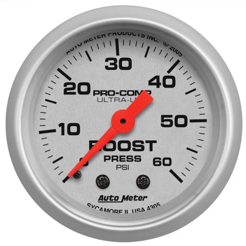 AutoMeter Dsl Gauge Kit A-Pillar W/Spkr Ram 98-02 Boost/Egt 35PSI/1600 Deg. F Ultra-Lite