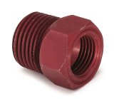 AutoMeter Fitting Adapter 1/2in. NPT Male Aluminum Red For Mech. Temp. Gauge thumbnail 2