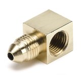 AutoMeter Fitting Adapter 90 Deg. 1/8in. NPT Female To -3AN Male Brass thumbnail 2