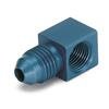 AutoMeter Fitting Adapter 90 Deg. 1/8in. NPT Female To -4AN Male Aluminum Blue Anodized thumbnail 6