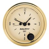 AutoMeter Gauge Clock 2-1/16in. 12HR Analog Golden Oldies thumbnail 2