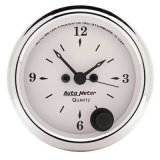AutoMeter Gauge Clock 2-1/16in. 12HR Analog Old Tyme White thumbnail 1
