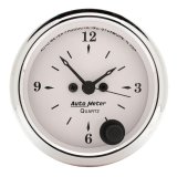 AutoMeter Gauge Clock 2-1/16in. 12HR Analog Old Tyme White thumbnail 3