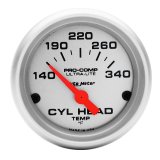 AutoMeter Gauge Cylinder Head Temp 2-1/16in. 140-340 Deg. F Electric Ultra-Lite thumbnail 4