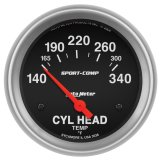 AutoMeter Gauge Cylinder Head Temp 2-5/8in. 140-340 Deg. F Electric Sport-Comp thumbnail 1