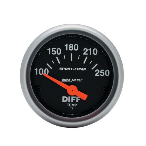 AutoMeter Gauge Differential Temp 2-1/16in. 100-250 Deg. F Electric Sport-Comp thumbnail 3