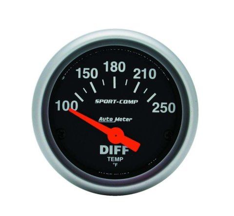 AutoMeter Gauge Differential Temp 2-1/16in. 100-250 Deg. F Electric Sport-Comp thumbnail 8