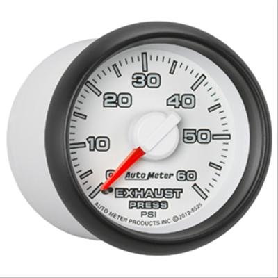 AutoMeter Gauge Exhaust Press. 2-1/16in. 60PSI Stepper Motor Ram Gen 3 Factory Match