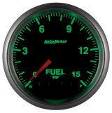 AutoMeter Gauge Fuel Press 2-1/16in. 15PSI Stepper Motor W/Peak & Warn Elite thumbnail 3