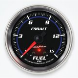 AutoMeter Gauge Fuel Press 2-5/8in. 15PSI Stepper Motor W/ Peak & Warn Cobalt thumbnail 3