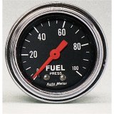 AutoMeter Gauge Fuel Pressure 2-1/16in. 100PSI Mechanical Traditional Chrome thumbnail 2