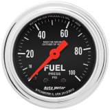 AutoMeter Gauge Fuel Pressure 2-1/16in. 100PSI Mechanical Traditional Chrome thumbnail 8