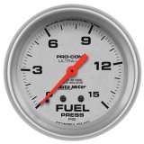 AutoMeter Gauge Fuel Pressure 2-5/8in. 15PSI Mechanical W/Isolator Ultra-Lite thumbnail 1