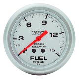 AutoMeter Gauge Fuel Pressure 2-5/8in. 15PSI Mechanical W/Isolator Ultra-Lite thumbnail 4