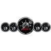AutoMeter Gauge Kit 5 Pc 3-3/8in. & 2-1/16in. Elec Speedo W/Lcd Odo Prestige Blk. Diamond thumbnail 6