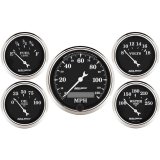 AutoMeter Gauge Kit 5 Pc. 3-1/8in. & 2-1/16in. Elec. Speedometer Old Tyme Black thumbnail 9