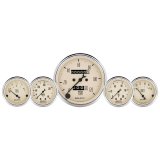 AutoMeter Gauge Kit 5 Pc. 3-1/8in. & 2-1/16in. Mech. Speedo. Wtmp & Oilp Antique Beige thumbnail 7