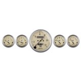 AutoMeter Gauge Kit 5 Pc. 3-1/8in. & 2-1/16in. Mech. Speedometer Antique Beige thumbnail 7