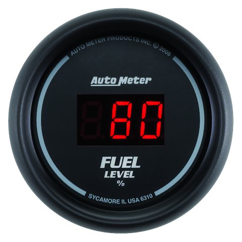 AutoMeter Gauge Kit 5 Pc. 3-3/8in. & 2-1/16in. Elec Speedo Digital Black Dial W/ Red Led thumbnail 2