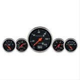 AutoMeter Gauge Kit 5 Pc. 3-3/8in. & 2-1/16in. Elec. Speedometer Designer Black thumbnail 1
