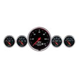 AutoMeter Gauge Kit 5 Pc. 3-3/8in. & 2-1/16in. Elec. Speedometer Designer Black thumbnail 4