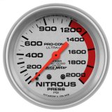 AutoMeter Gauge Nitrous Pressure 2-5/8in. 2000PSI Mechanical Ultra-Lite thumbnail 4