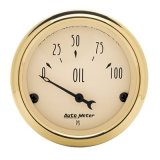 AutoMeter Gauge Oil Press 2-1/16in. 100PSI Elec Golden Oldies thumbnail 1