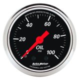 AutoMeter Gauge Oil Press 2-1/16in. 100PSI Mech Designer Black thumbnail 3